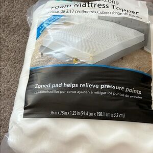 Foam Mattress Topper - White